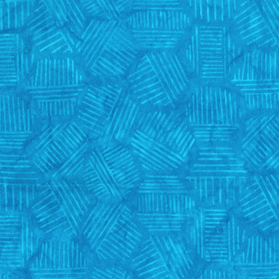 Hexies Caribbean Blue 81700-61 Cotton 44"/45" Fabric Per Yard - Prismatic Fiber Arts