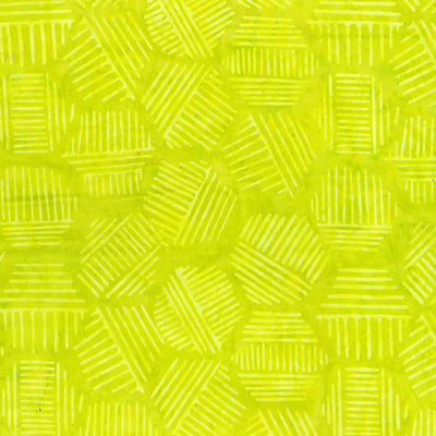 Hexies Citrus Green 81700-72 Cotton 44"/45" Fabric Per Yard - Prismatic Fiber Arts
