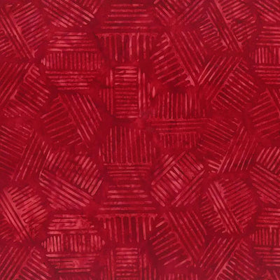 Hexies Dark Red 81700-25 Cotton 44"/45" Fabric Per Yard - Prismatic Fiber Arts
