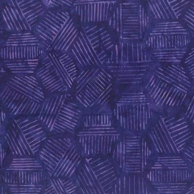 Hexies Eggplant 81700-86 Cotton 44"/45" Fabric Per Yard - Prismatic Fiber Arts