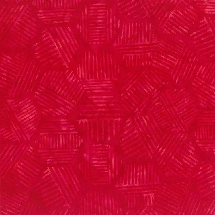 Hexies Lipstick Red 81700-24 Cotton 44"/45" Fabric Per Yard - Prismatic Fiber Arts