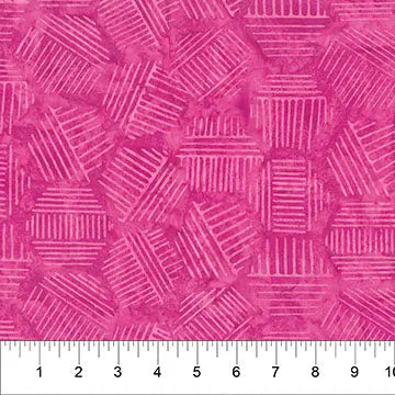 Hexies Magenta 81700-27 Cotton 44"/45" Fabric Per Yard - Prismatic Fiber Arts