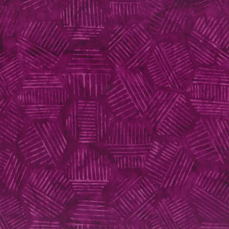 Hexies Purple Pansy 81700-85 Cotton 44"/45" Fabric Per Yard - Prismatic Fiber Arts