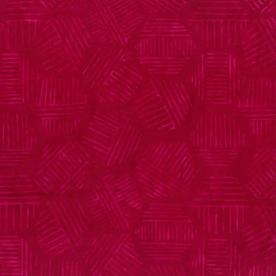 Hexies Red Raspberry 81700-23 Cotton 44"/45" Fabric Per Yard - Prismatic Fiber Arts