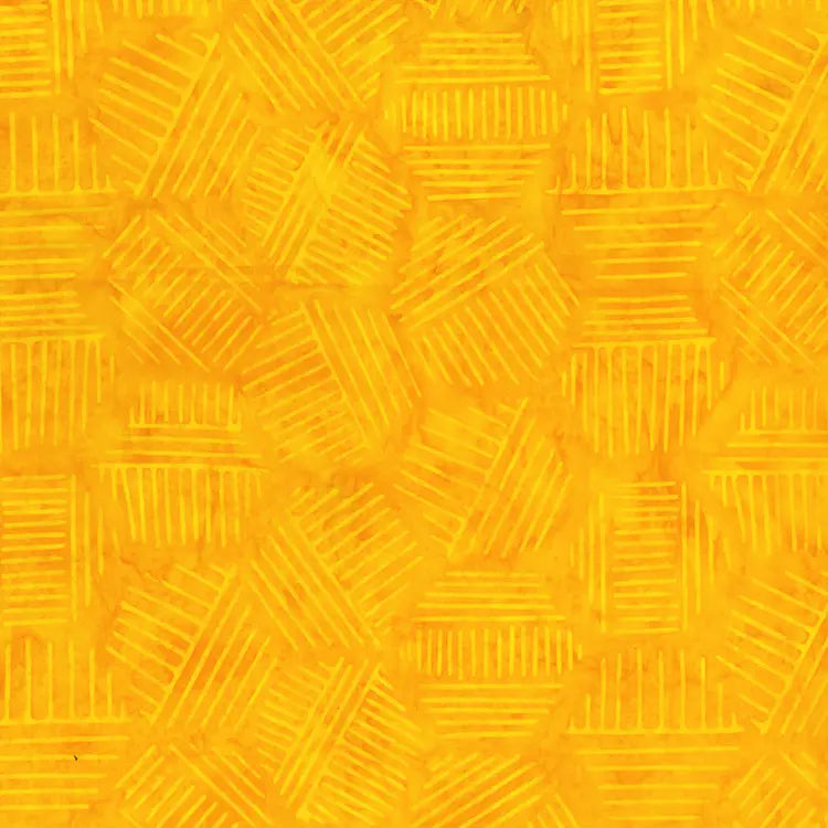Hexies Yellow Sunglow 81700-53 Cotton 44"/45" Fabric Per Yard - Prismatic Fiber Arts