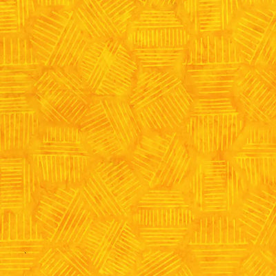 Hexies Yellow Sunglow 81700-53 Cotton 44"/45" Fabric Per Yard - Prismatic Fiber Arts