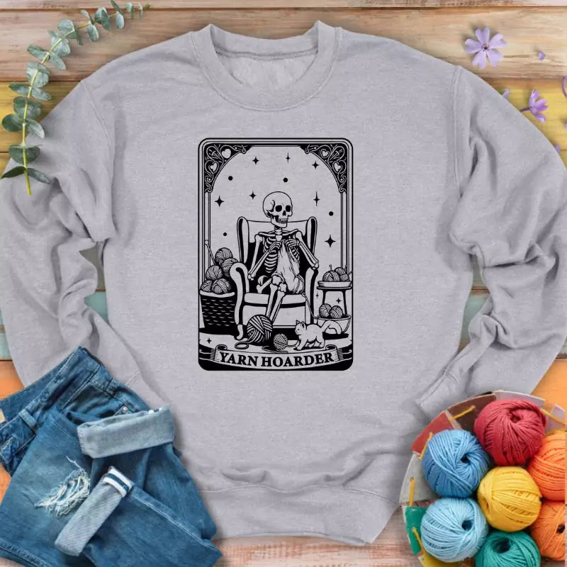Hoarder Tarot Card Sweatshirt - Prismatic Fiber Arts