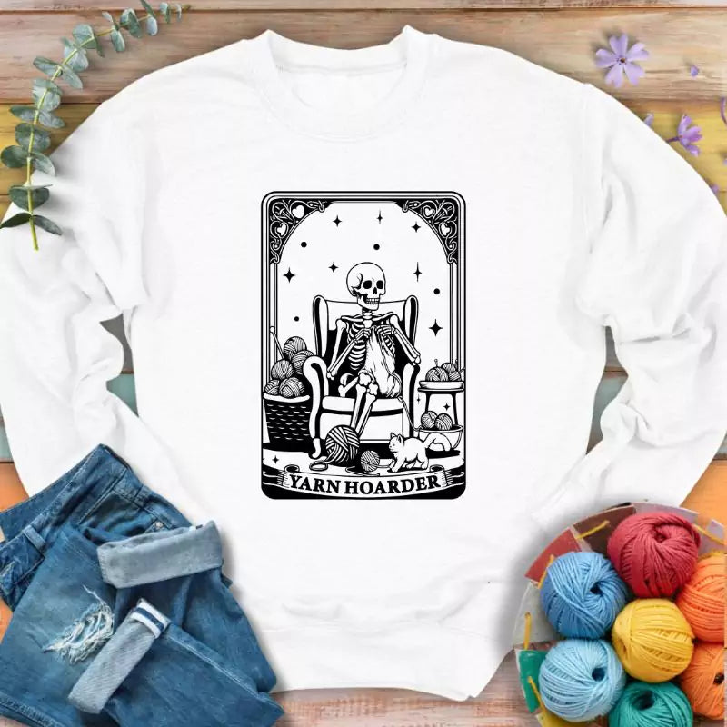Hoarder Tarot Card Sweatshirt - Prismatic Fiber Arts