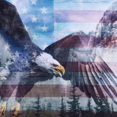 Hoffman USA Wild Digital Cuddle Americana - Panel - Prismatic Fiber Arts