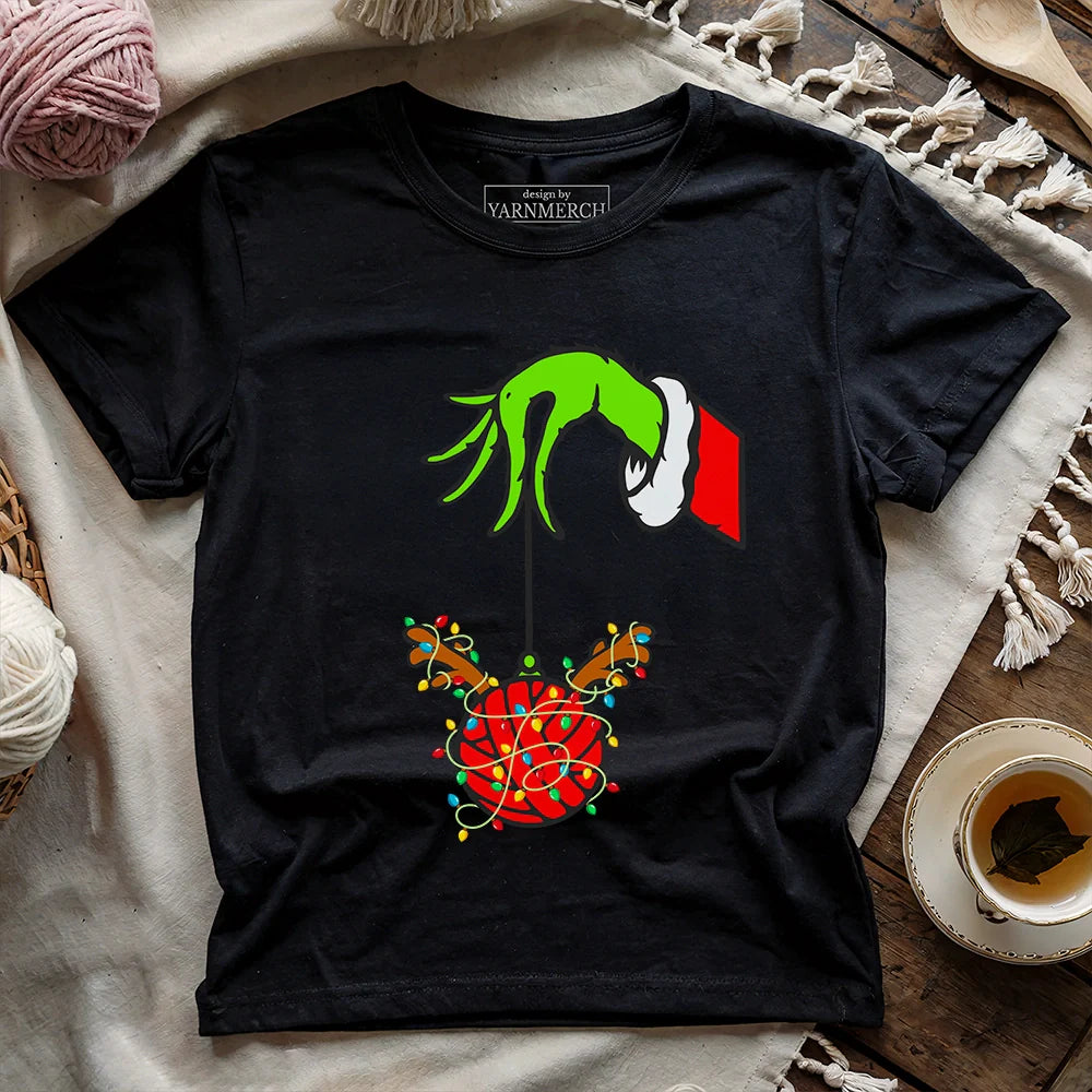 Hook the Halls T-shirt - Prismatic Fiber Arts