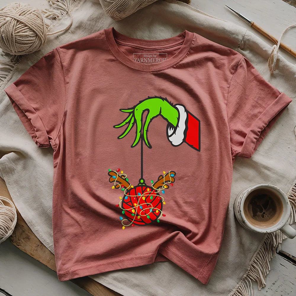 Hook the Halls T-shirt - Prismatic Fiber Arts