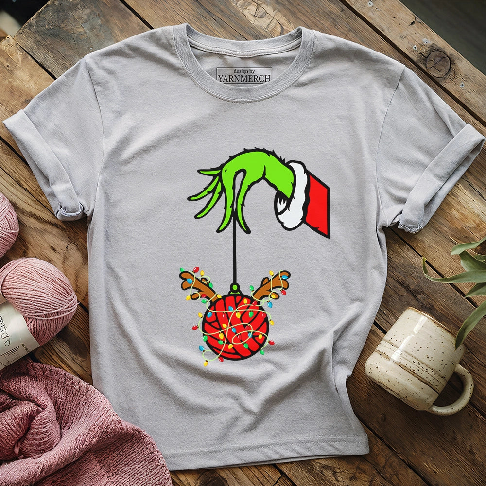 Hook the Halls T-shirt - Prismatic Fiber Arts