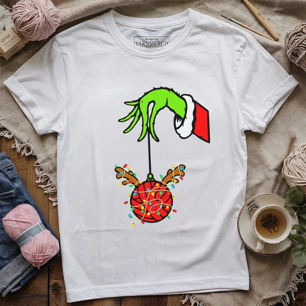 Hook the Halls T-shirt - Prismatic Fiber Arts