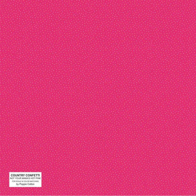 Hot Pink Barbie Cotton 44"/45" Fabric Per Yard - Prismatic Fiber Arts