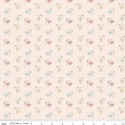 Hush Hush 5 Stitched with Love Cotton 43"/44" Fabric Per Yard - Prismatic Fiber Arts
