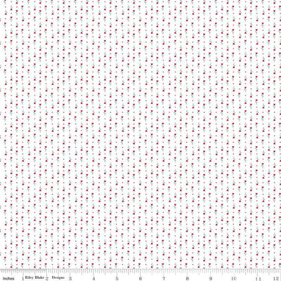Hush Hush 5 Tiny Tulips Cotton 43"/44" Fabric Per Yard - Prismatic Fiber Arts