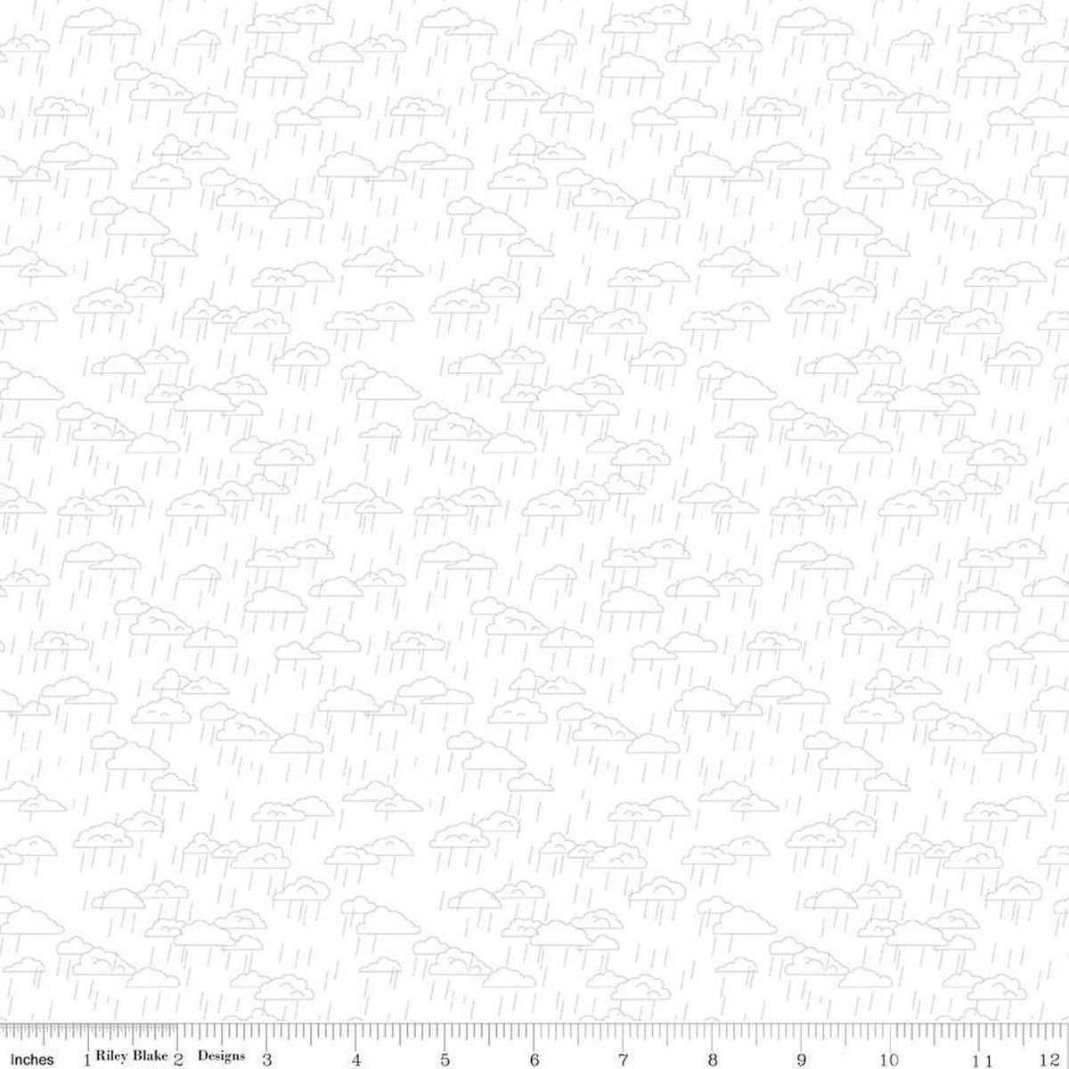 Hush Hush 5 When Skies are Gray Cotton 43"/44" Fabric Per Yard - Prismatic Fiber Arts