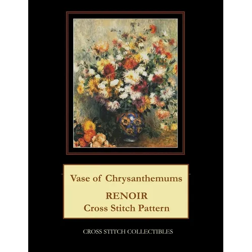 Vase of Chrysanthemums: Renoir cross stitch pattern