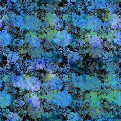 I Dream In Color Lush Blue 44"/45" Fabric Per Yard - Prismatic Fiber Arts