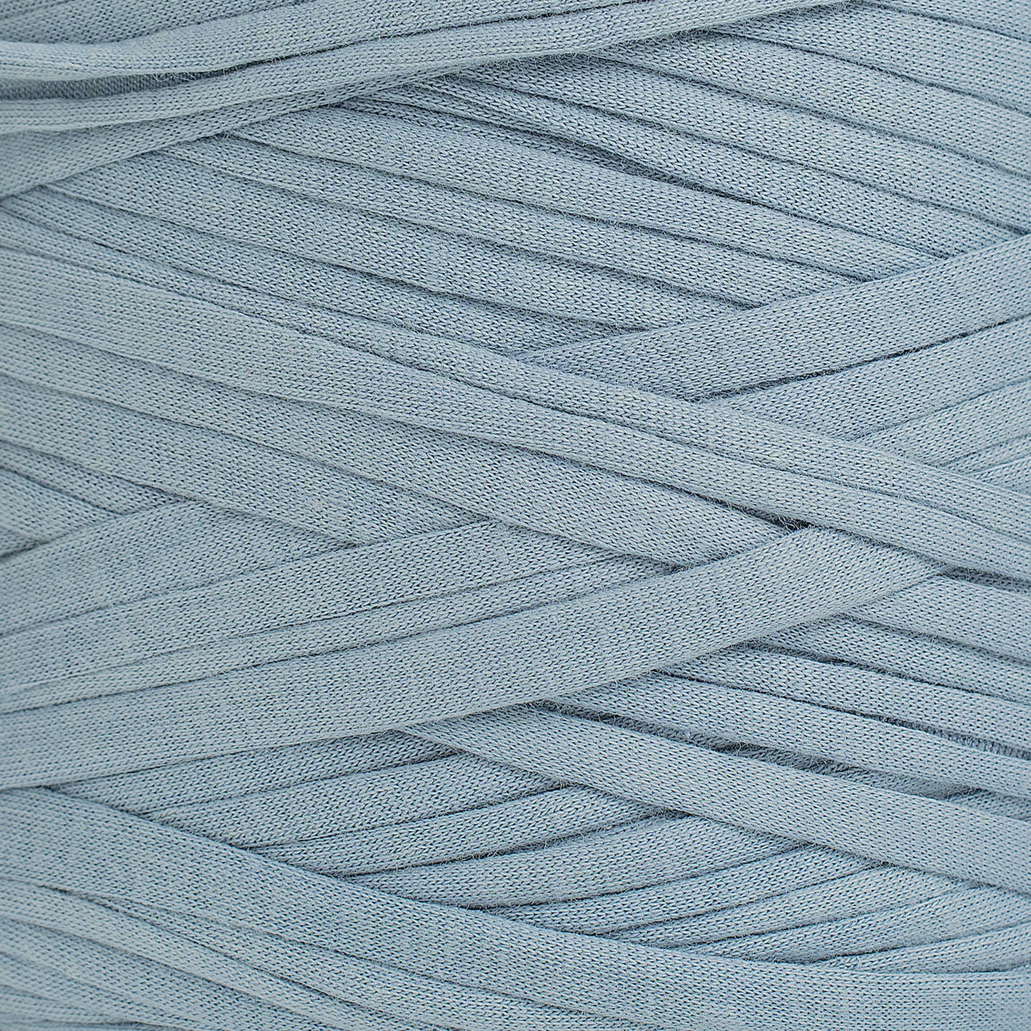 Recycled T-Shirt Fabric Yarn - Ice Blue Color - Prismatic Fiber Arts