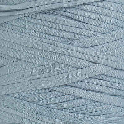 Recycled T-Shirt Fabric Yarn - Ice Blue Color - Prismatic Fiber Arts