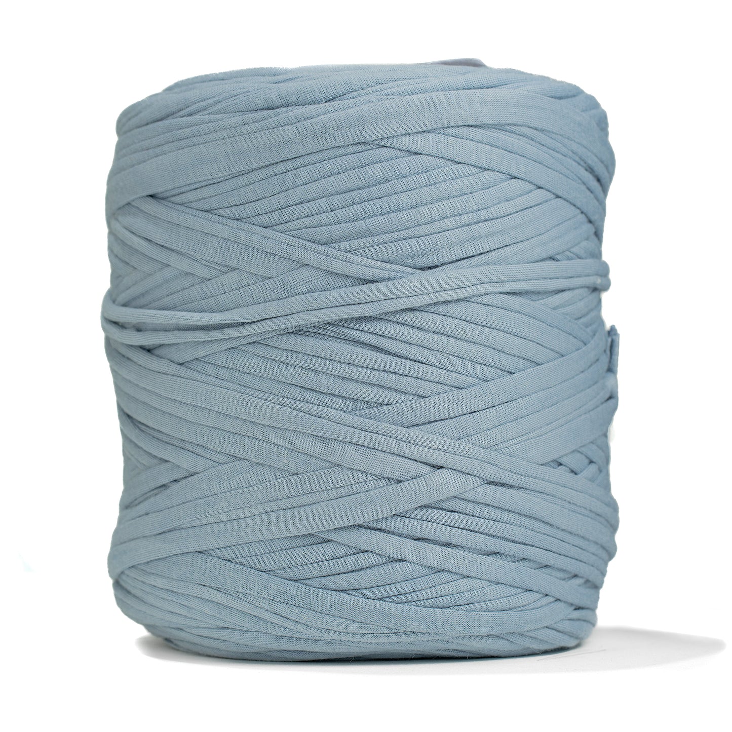 Recycled T-Shirt Fabric Yarn - Ice Blue Color - Prismatic Fiber Arts