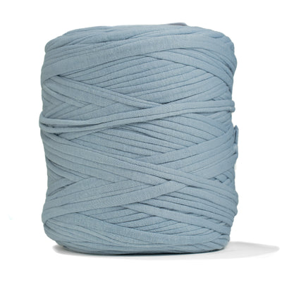 Recycled T-Shirt Fabric Yarn - Ice Blue Color - Prismatic Fiber Arts