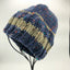 Navy Blue Tweed Beanie - Left View