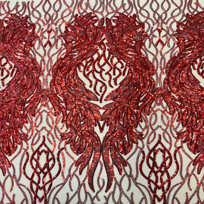 Lioness Stretch Sequins Fabric - Prismatic Fiber Arts