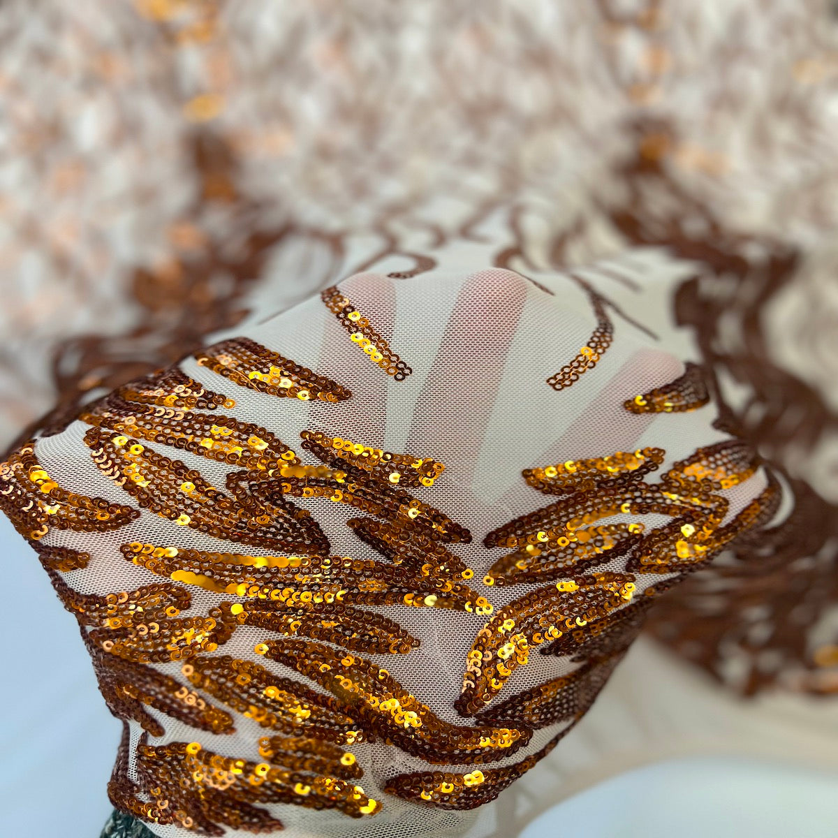 Lioness Stretch Sequins Fabric