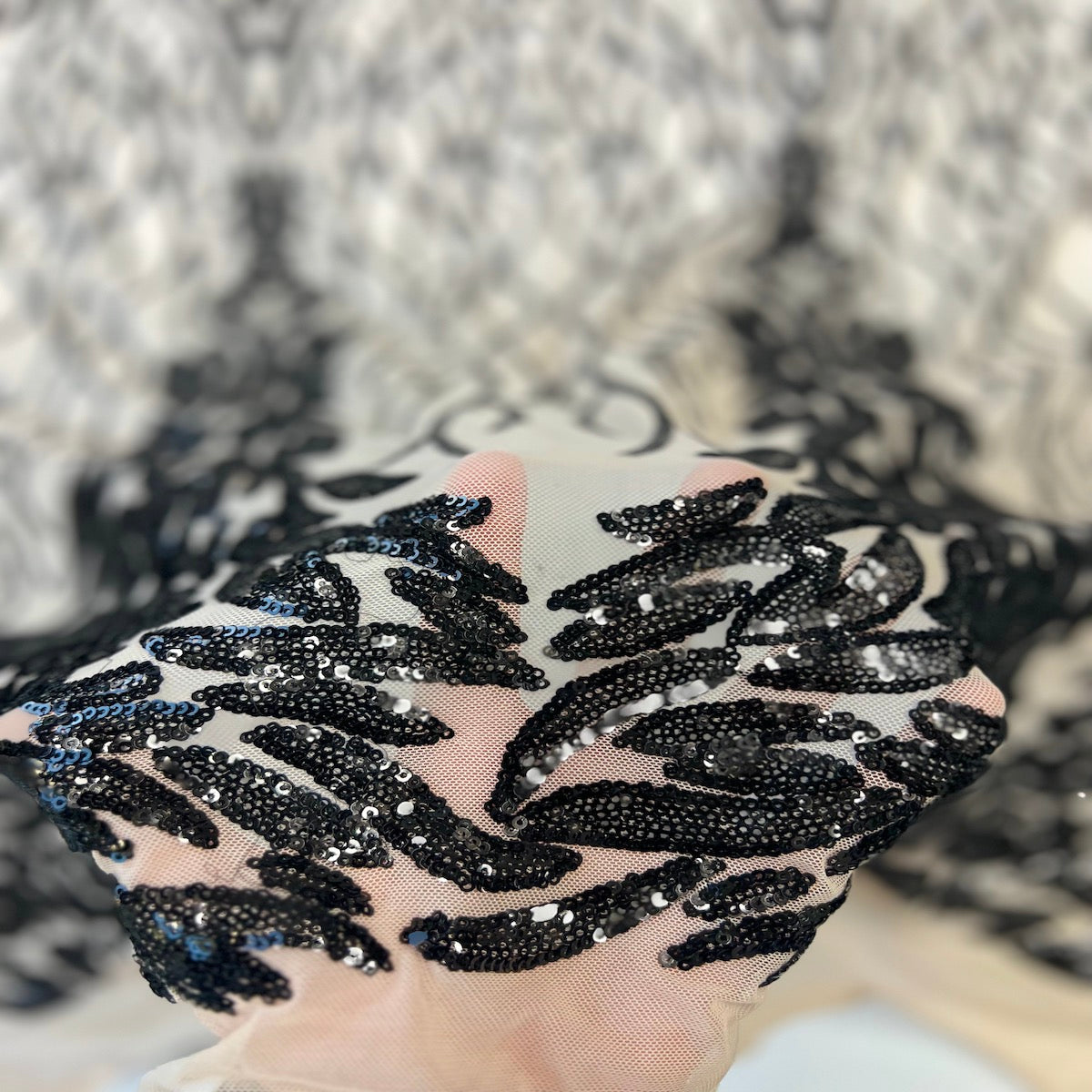 Lioness Stretch Sequins Fabric