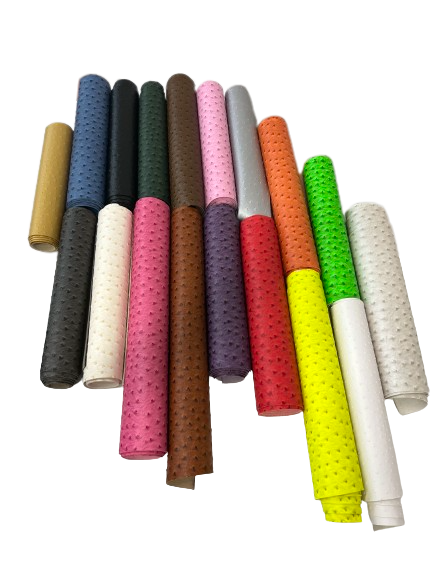 Saratoga Ostrich Faux Leather Vinyl Fabric - Prismatic Fiber Arts
