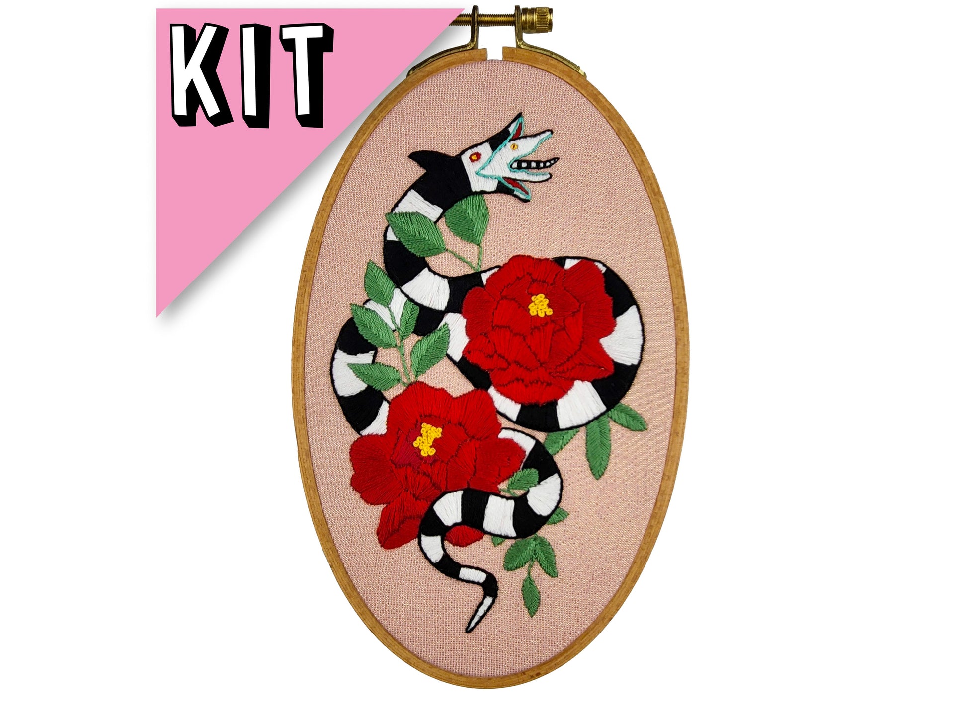 Beetlejuice Sandworm Embroidery Kit - Prismatic Fiber Arts