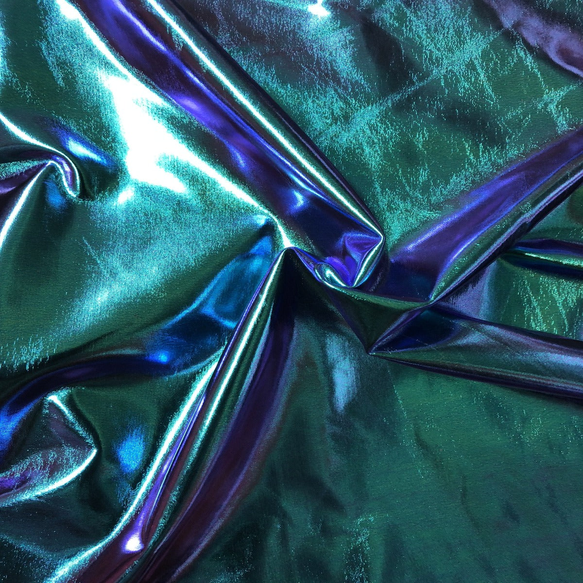 Metallic Iridescent Foil Spandex Fabric - Prismatic Fiber Arts