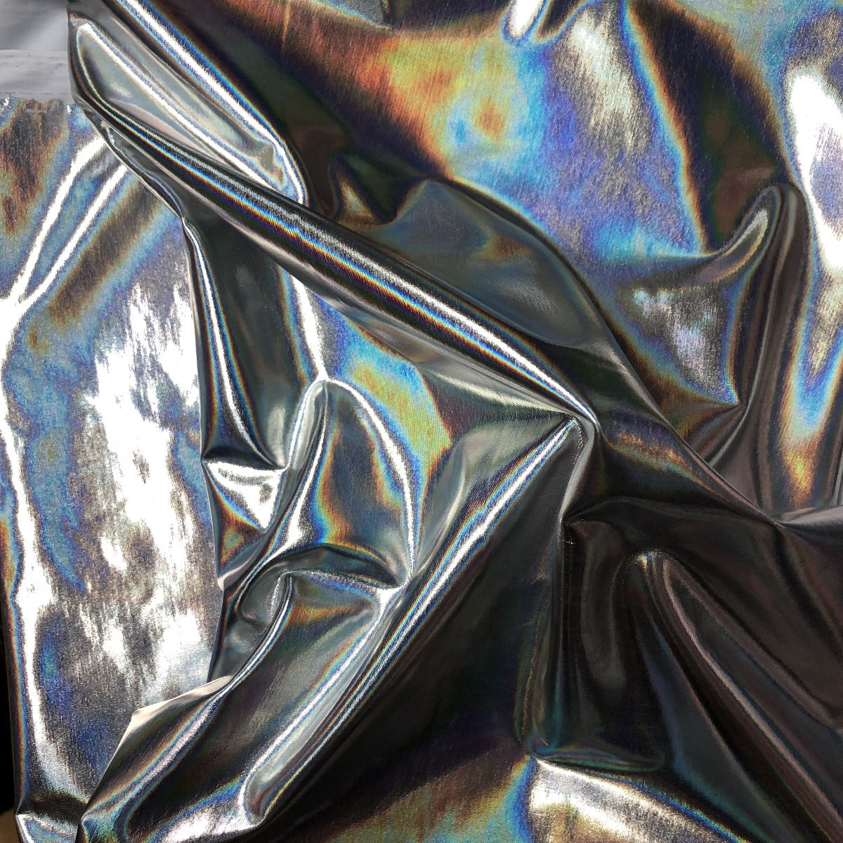 Metallic Iridescent Foil Spandex Fabric - Prismatic Fiber Arts