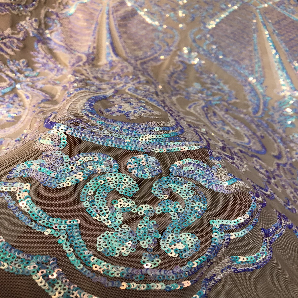 Chantal Deluxe Stretch Sequins Fabric - Prismatic Fiber Arts