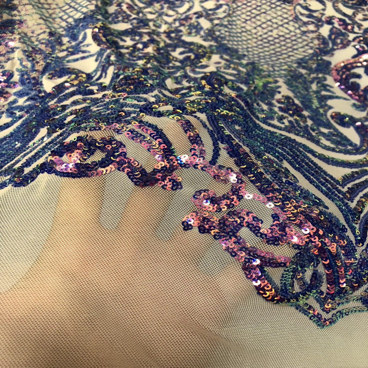 Chantal Deluxe Stretch Sequins Fabric - Prismatic Fiber Arts