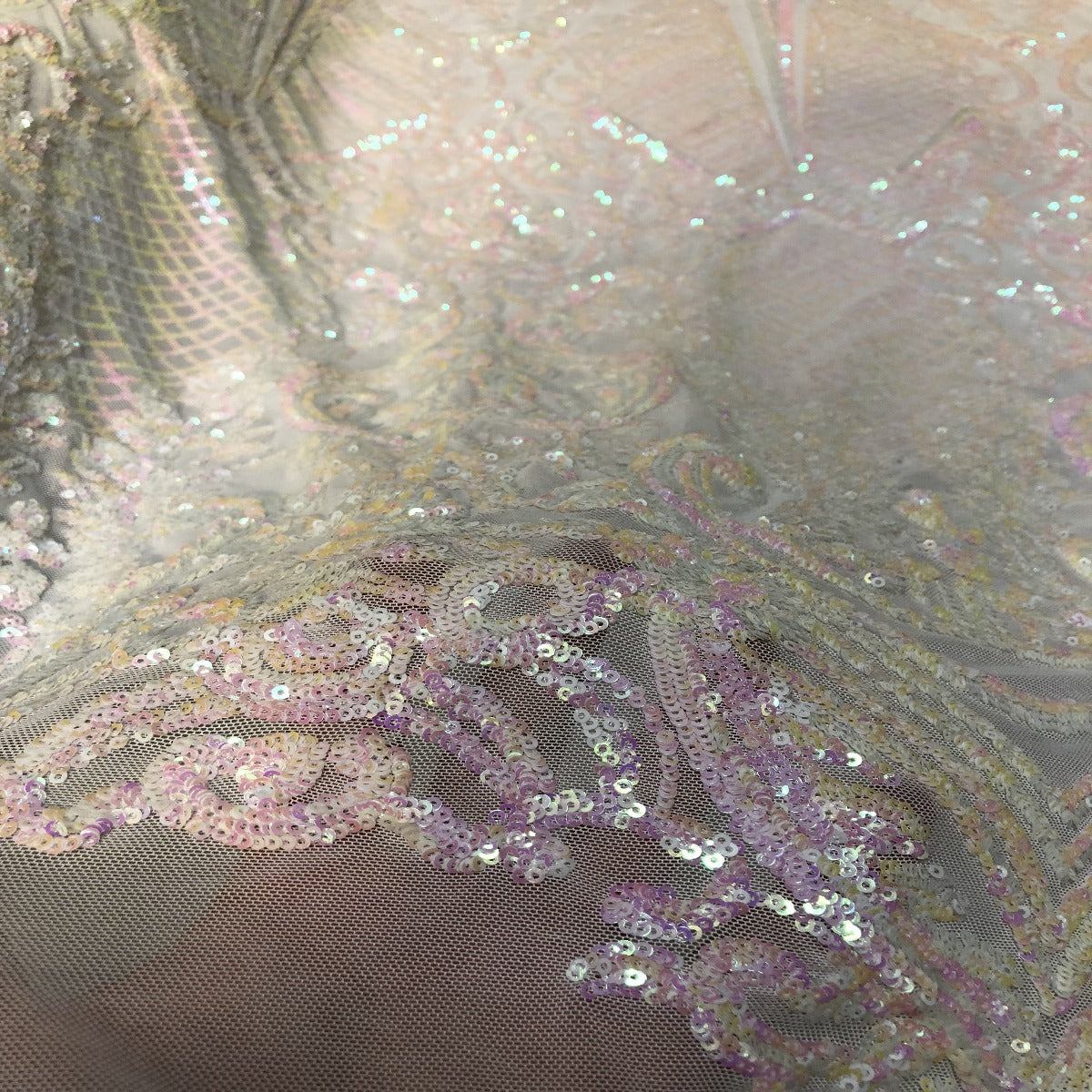 Chantal Deluxe Stretch Sequins Fabric - Prismatic Fiber Arts