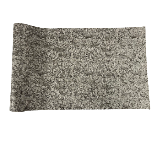 Western Floral PU Faux Leather Vinyl Fabric