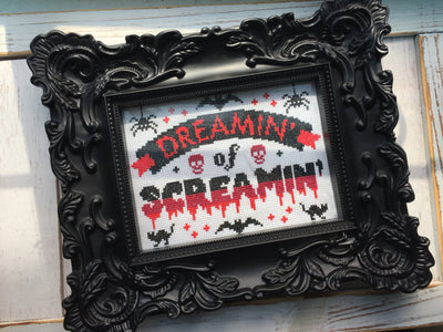 Dreamin' of Screamin' Counted Cross Stitch DIY KIT - Prismatic Fiber Arts