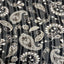 Paisley Print Metallic Stripe Chiffon Fabric - Prismatic Fiber Arts