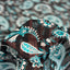 Paisley Print Metallic Stripe Chiffon Fabric - Prismatic Fiber Arts
