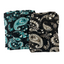 Paisley Print Metallic Stripe Chiffon Fabric - Prismatic Fiber Arts
