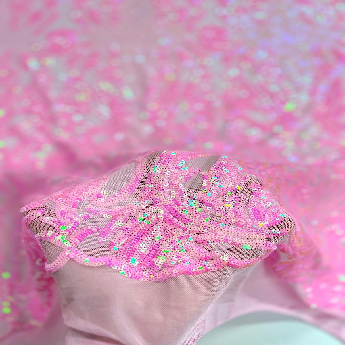 Luna Stretch Sequins Fabric - Prismatic Fiber Arts
