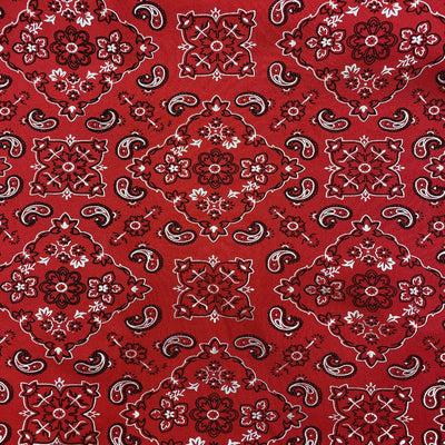Bandana Paisley Print Spandex Fabric - Prismatic Fiber Arts