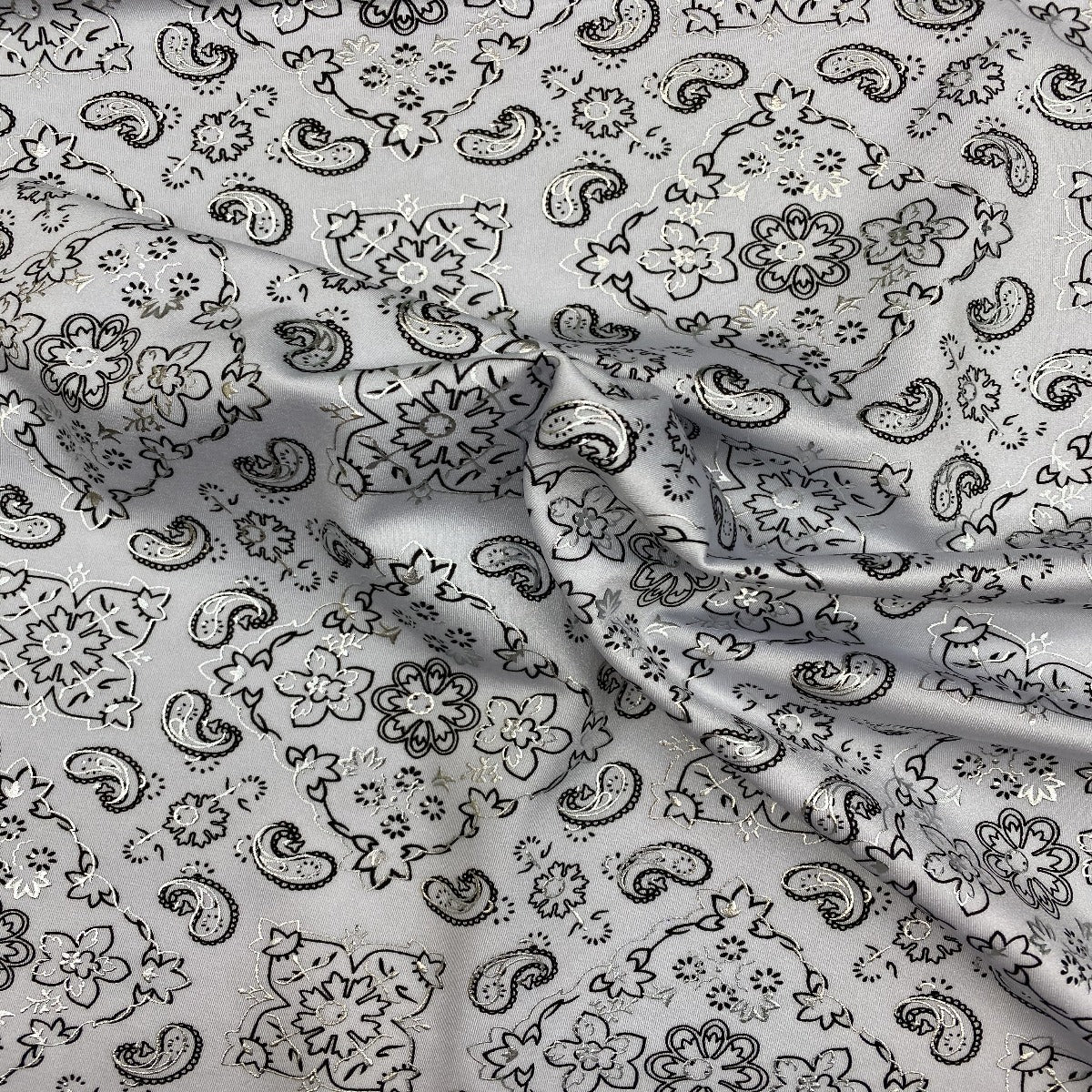 Bandana Paisley Print Spandex Fabric
