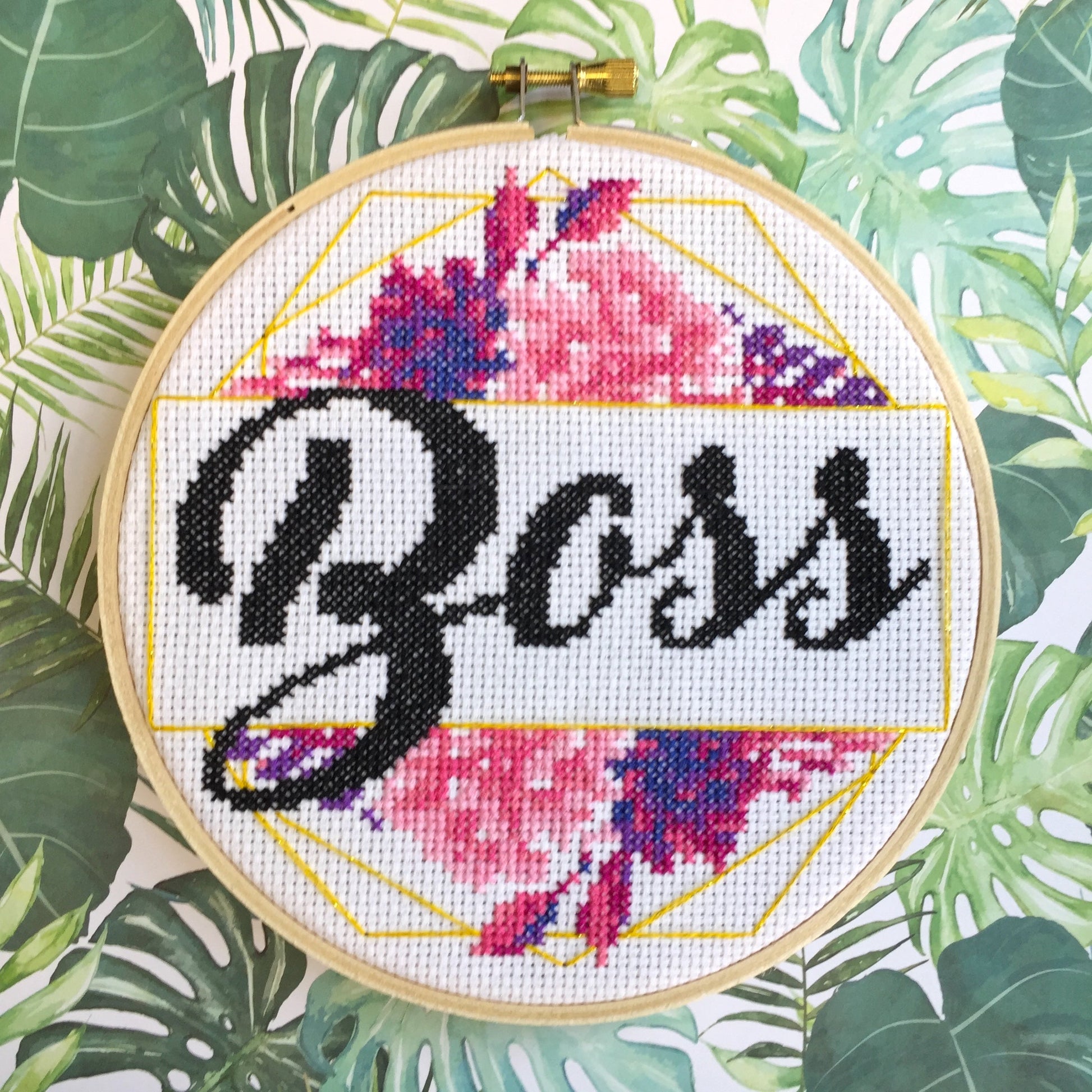 Boss Counted Cross Stitch DIY KIT - Prismatic Fiber Arts