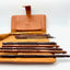 Premium Rosewood Crochet Hooks Set with Carrying Case | 13 Crochet Hooks Size US E - P - Prismatic Fiber Arts