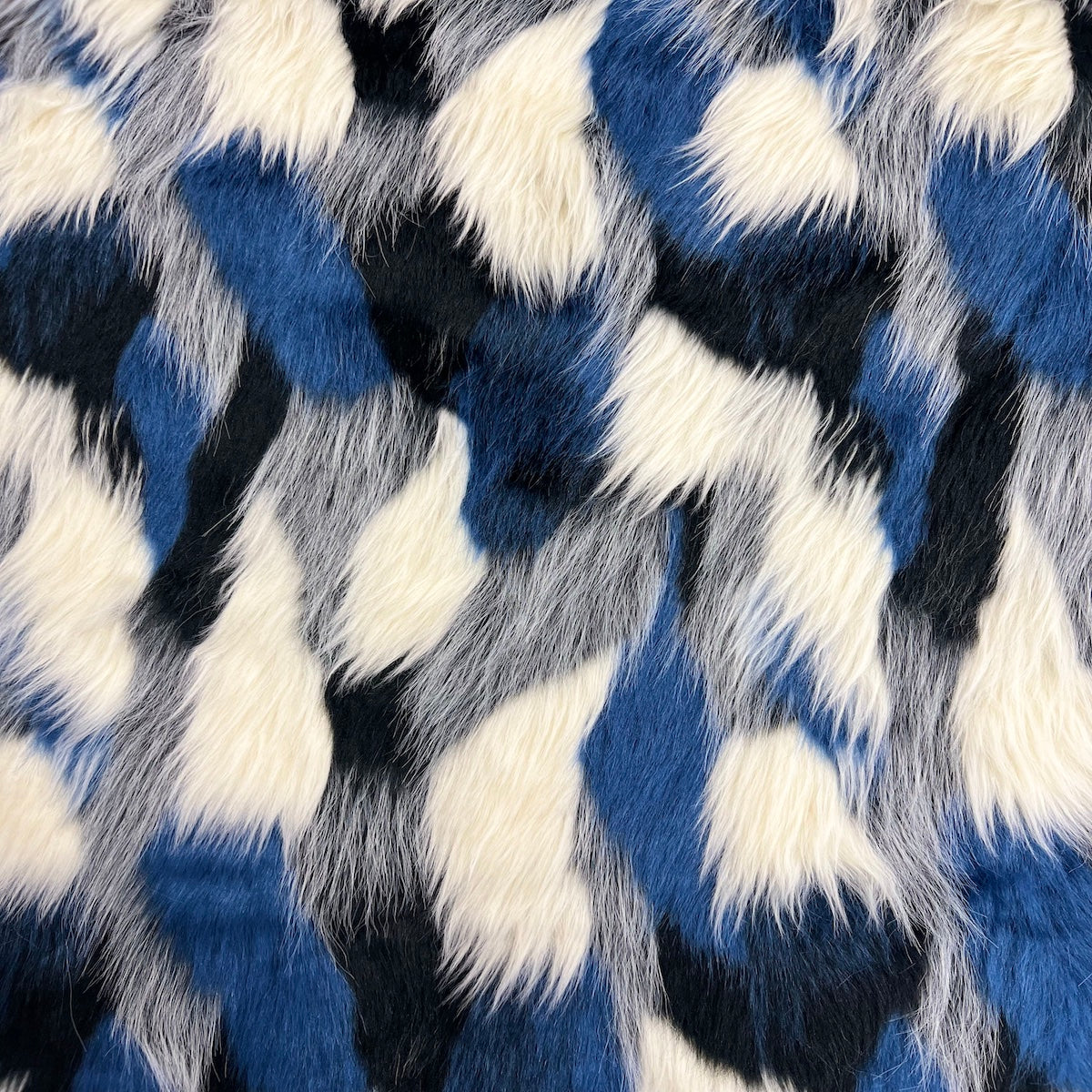 Multicolor Patchwork Faux Fur Fabric - Prismatic Fiber Arts