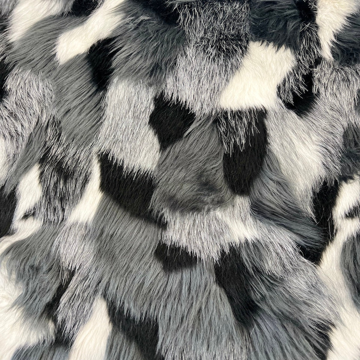 Multicolor Patchwork Faux Fur Fabric - Prismatic Fiber Arts